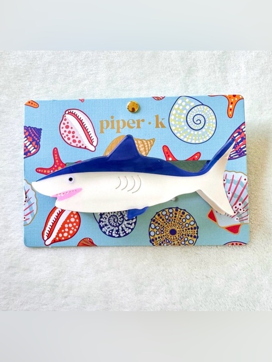 Piper K Accessories - NWT Piper K Shark Ocean Theme Hair Clip